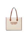 Дамска чанта в кафяво Guess SHOPPER BAG SILVANA