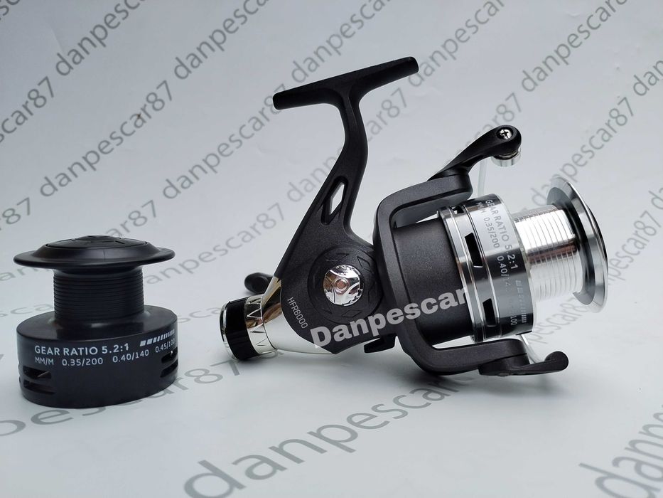 Mulineta Crap FL HFR6000 CU 6 rulmenti si TAMBUR METALIC