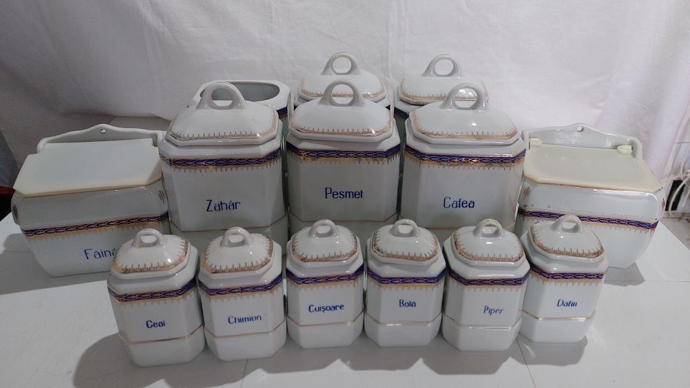 set condimente porțelan