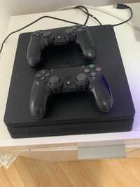 Vand ps4 slim cu 4 manete