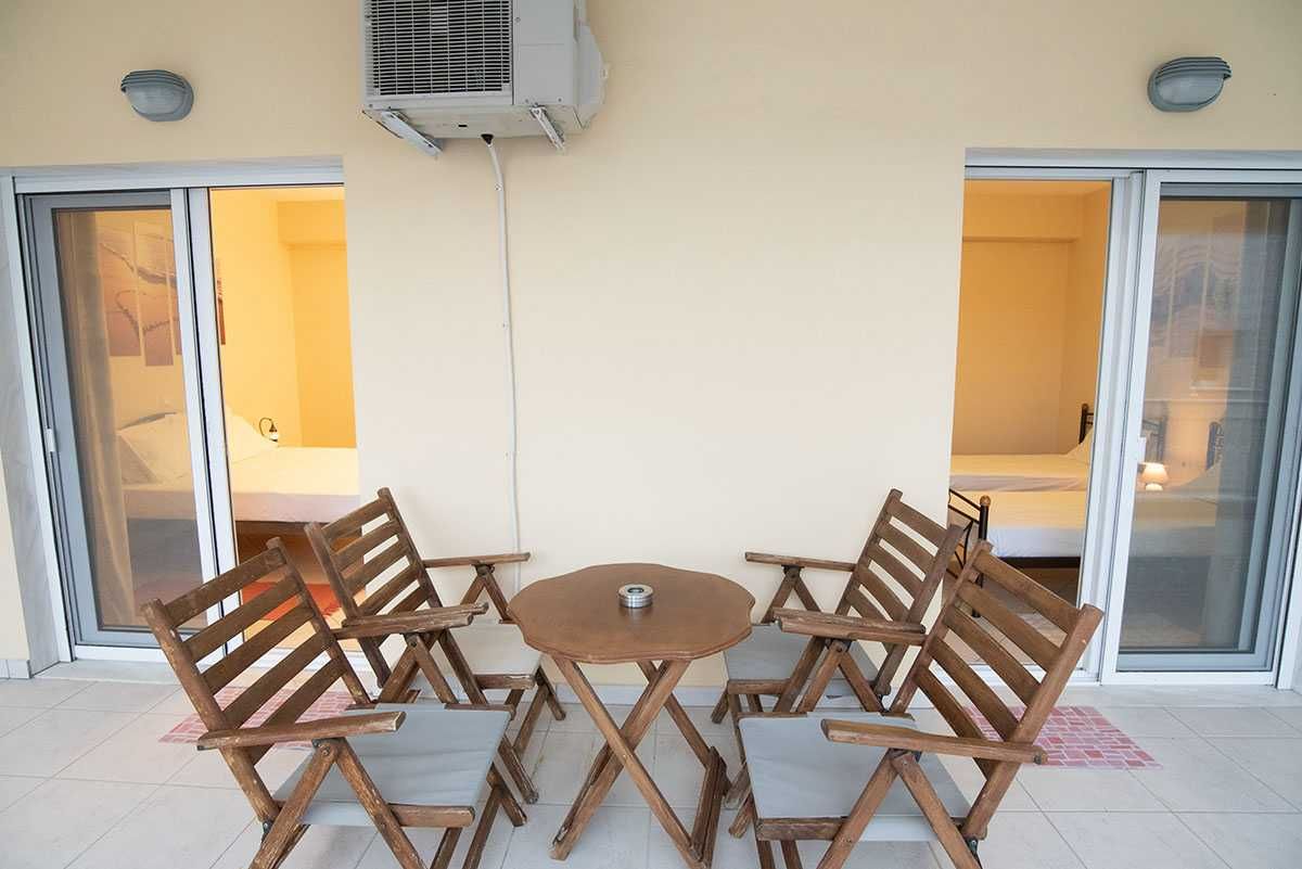 Апартамент Съншайн, 2 спални, 150м от плажа, центъра на Керамоти