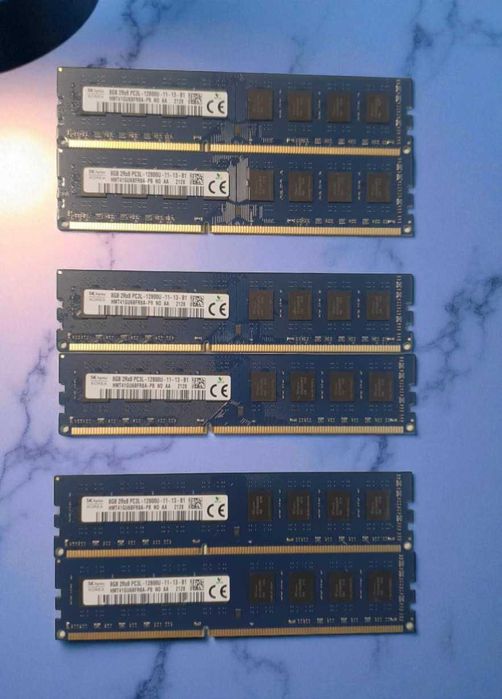 Memorie PC 16GB DDR3 1600, Kit 2 x 8GB DDR3L 1600 Hynix, Garantie