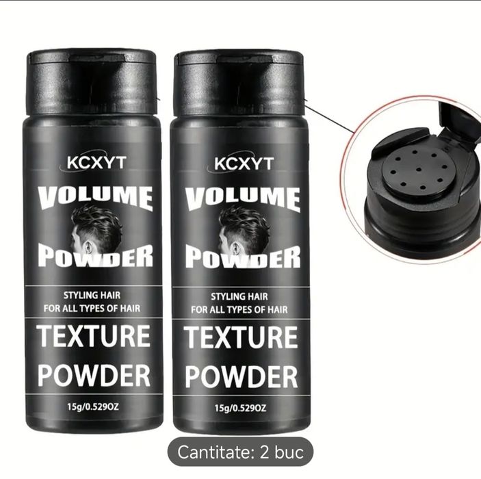 Pudra de păr pufoasa.