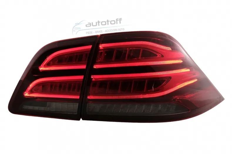 Stopuri LED LightBar compatibil cu Mercedes M-Class W166 (2012-2015) Rosu Clar