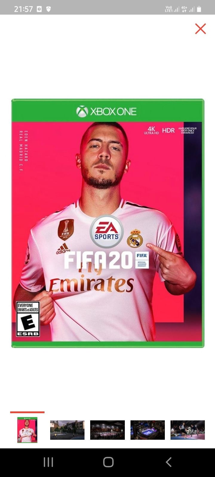 Продам новую Видеоигру FIFA 20 Xbox One