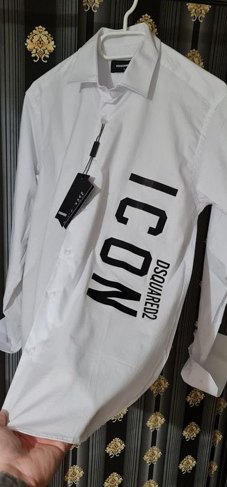 Cămașă alb x negru icon dsquared