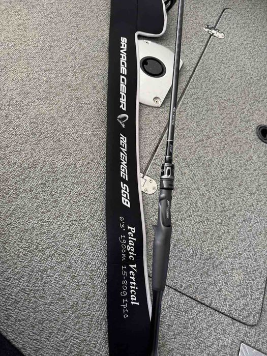 Продавам Savage Gear  1.90m XF 15-80g 1P11 + Shimano Metanium DC 71HG