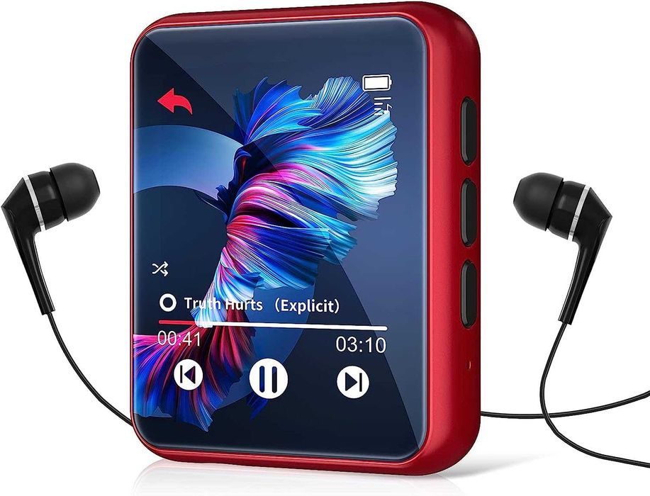 32GB MP3 плейър Bluetooth 5.0,Цветен екранFM радио, запис, до 128GB