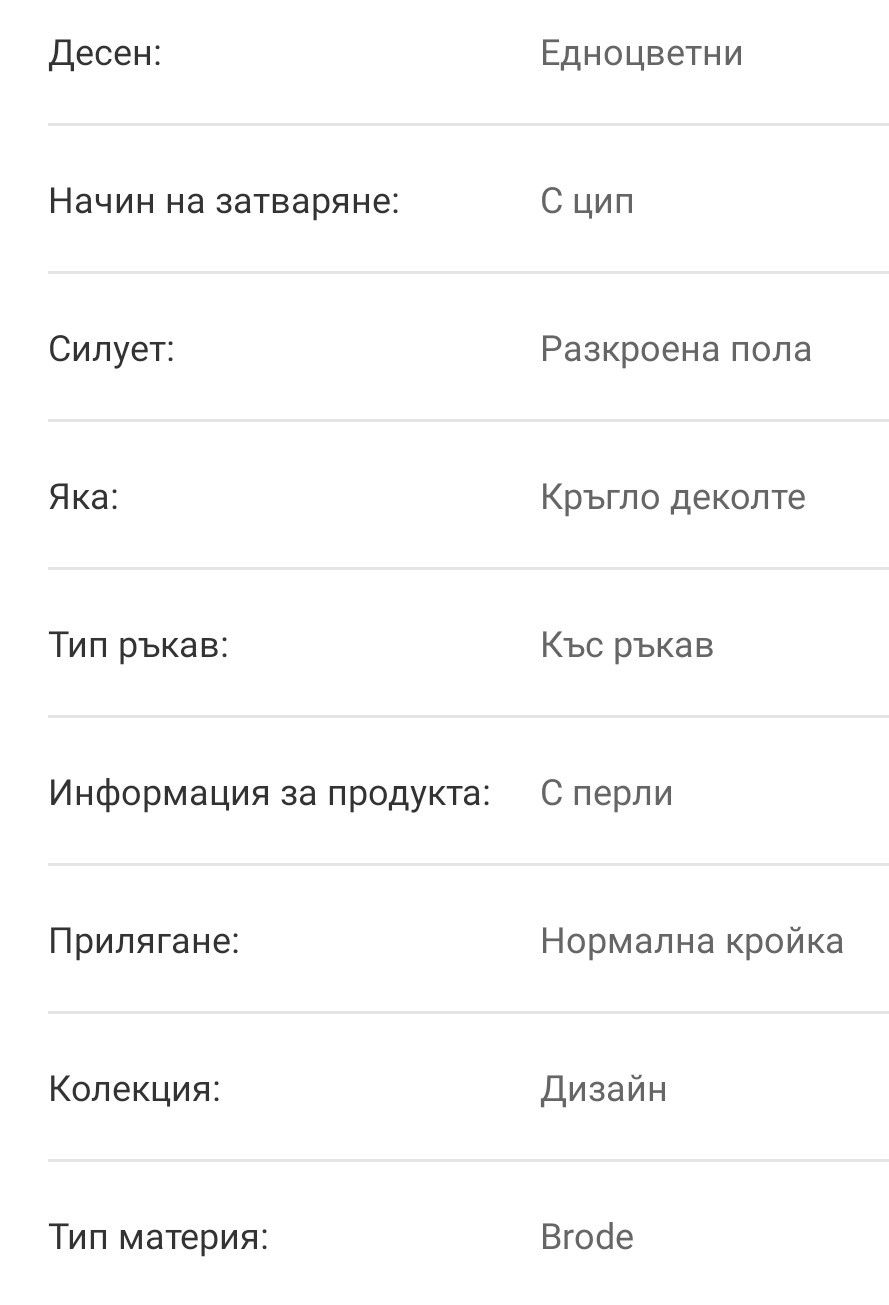 Детска рокля с дантела