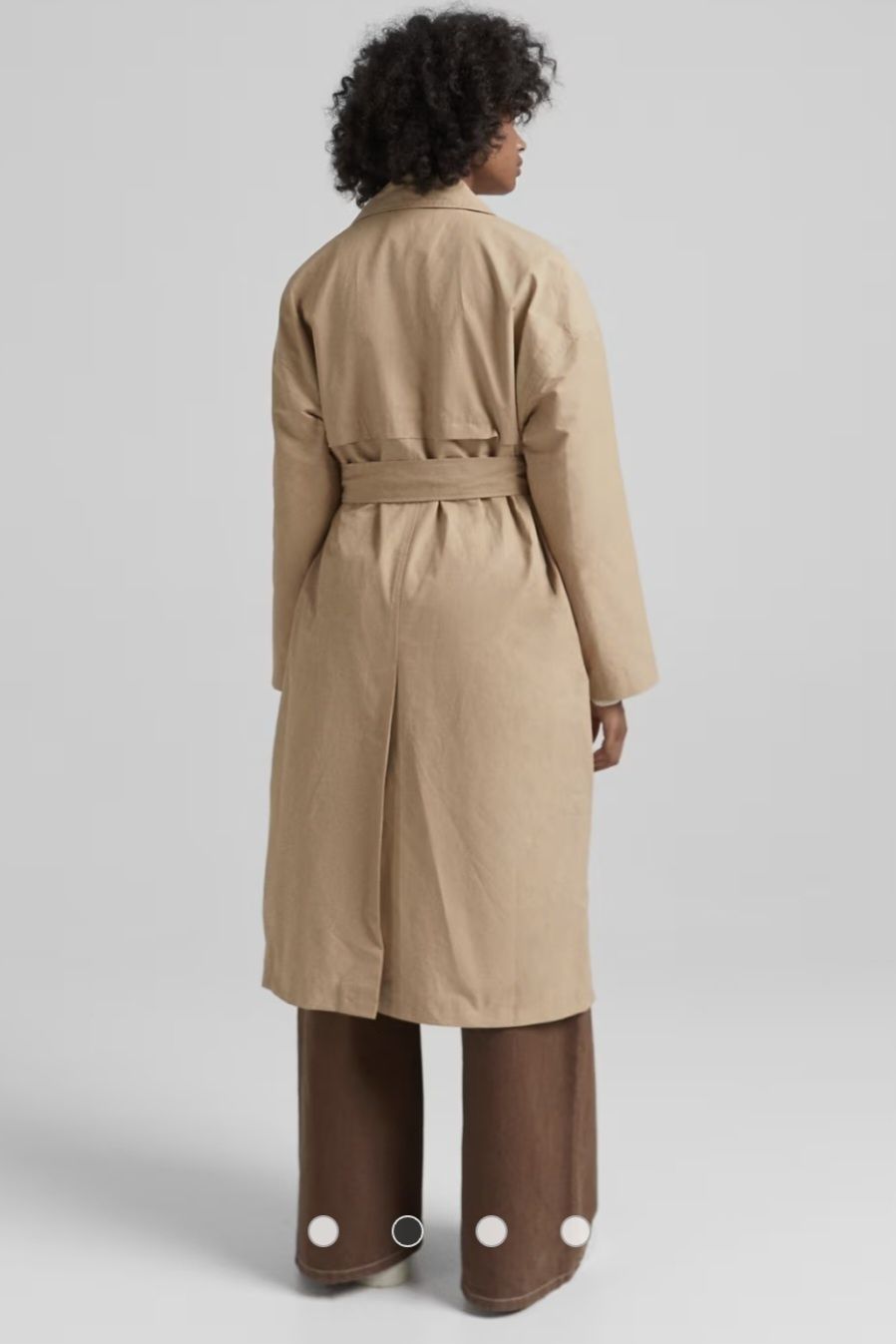 Шлифер тренч bershka