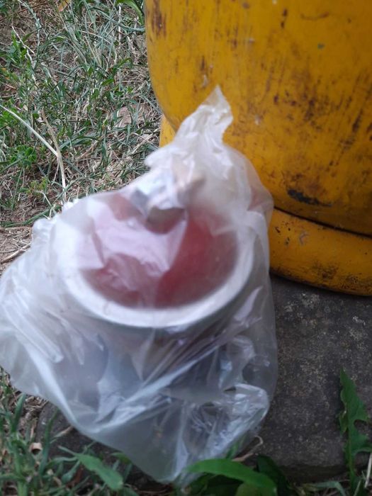 Битова бутилка с ъглов кран за газ, тип БВГ-27, 13.8 кг+вентил