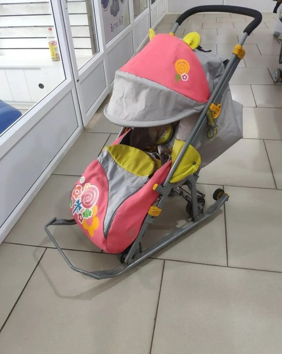 Санки детские на колесах