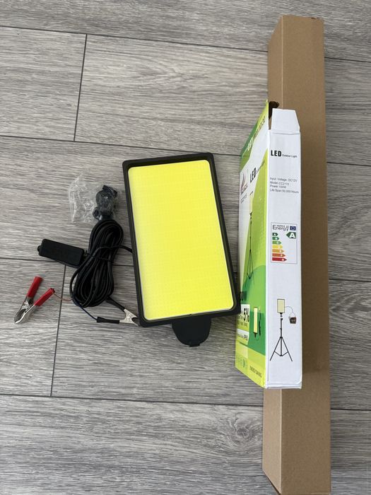 Lampa led + trepied pentru pescuit cu intrerupator, conectare la 12v