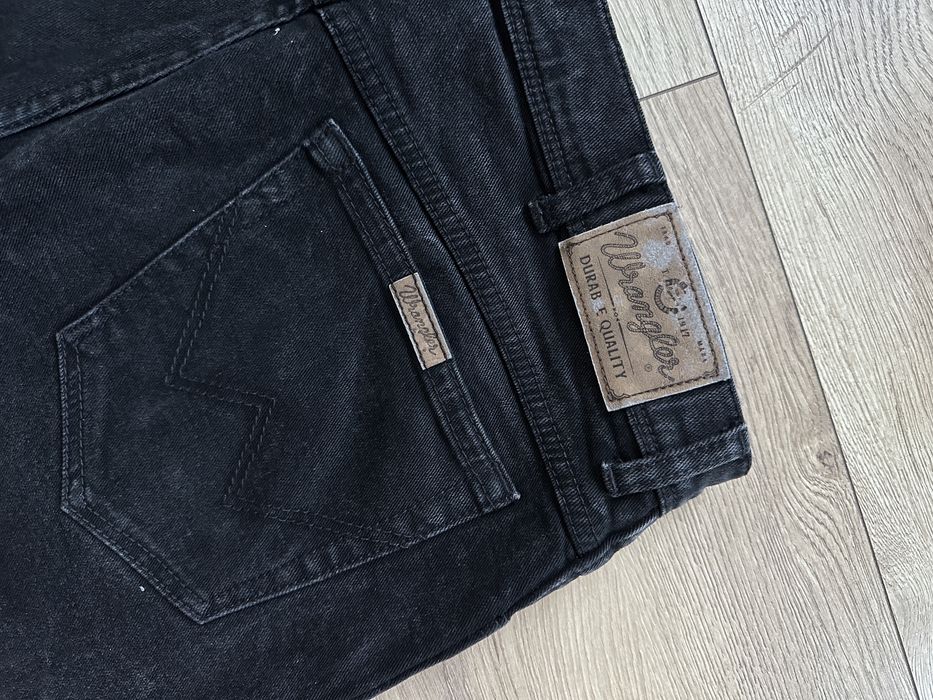 Blugi WRANGLER Reg Fit Negru Barbati | Marime 38 x 30 (Talie 96 cm)