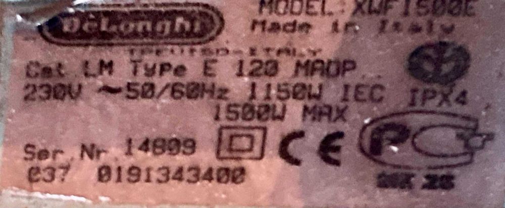 Перяща прахосмукачка с воден филтър италианска