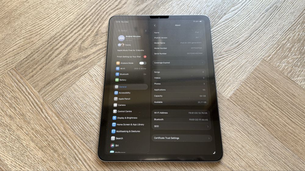 iPad Air 4 (10.9”) stare foarte buna
