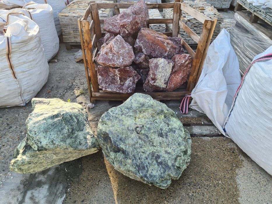 Petricele decorative, amenajare curte, alba THASSOS, ROȘII,Verde, Roz