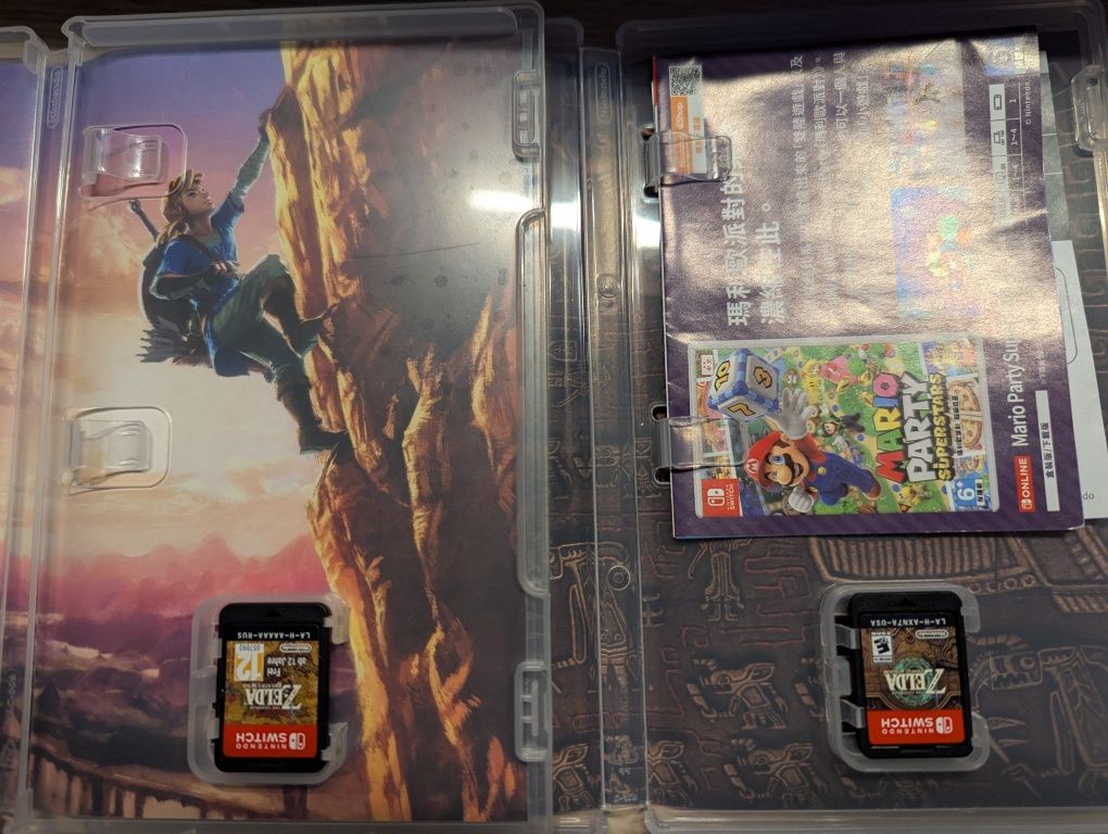 Продам игры для Nintendo switch Zelda TotK и BoTW