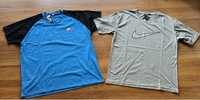 Мъжки,памучни тениски Nike в синьо и сиво ГОЛЕМИ РАЗМЕРИ