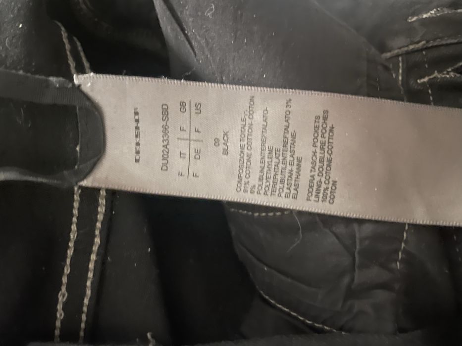 Rick Owens slashed jeans