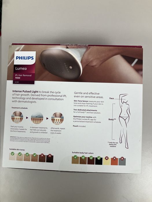Фотоепилатор Philips Lumea IPL серия 7000