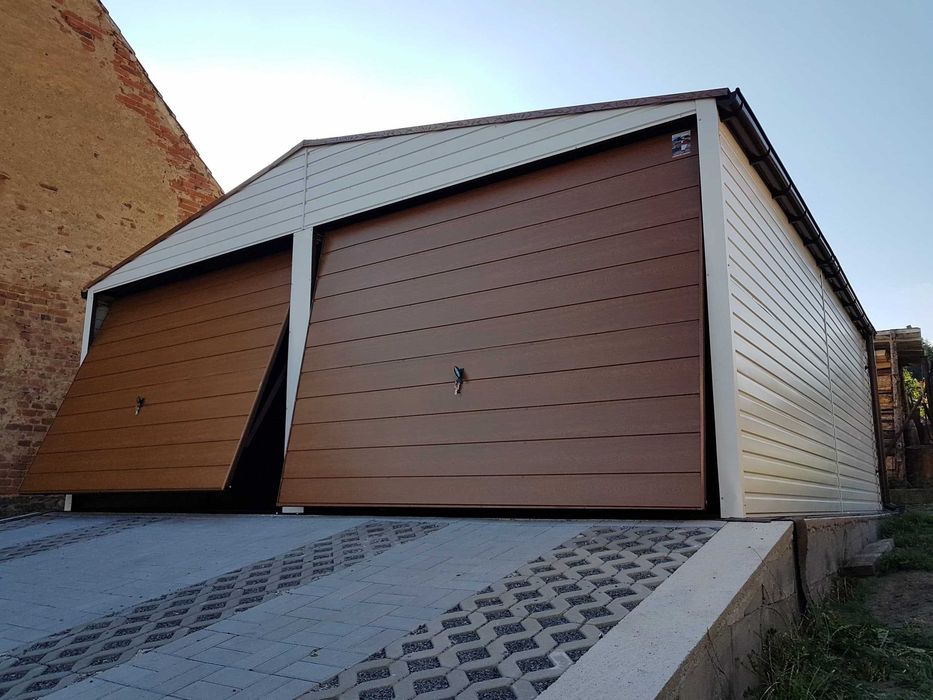 Garaje auto pe structura metalica, constructii moderne