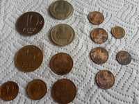 Лот стари банкноти и монети,има 1ст,2ст,5ст,1974г,заедно199,ниска цена