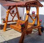 Leagăn rustic din lemn esența salcam