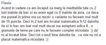 Meditatii MATEMATICA Bacalaureat / clasele IX-XII