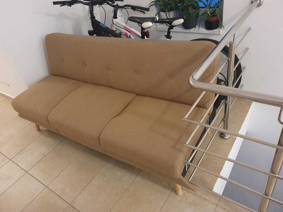 Canapea extensibila, culoare bej