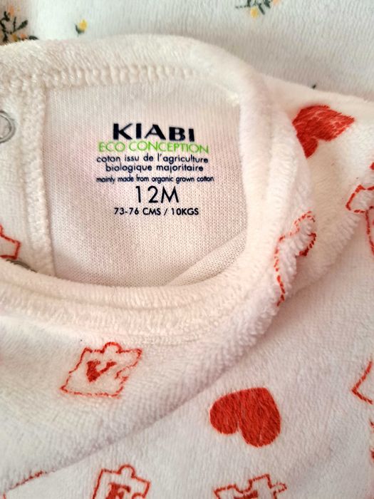 4 Pijamale-salopeta fleece cu botosi, varsta 1 an