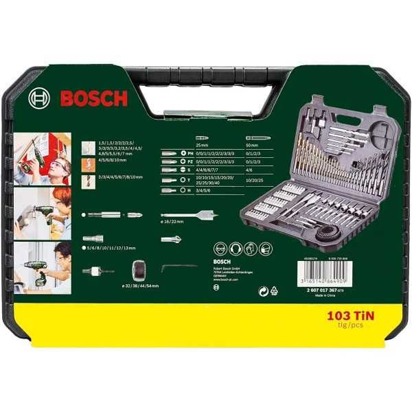 Комплект битове и свредла Bosch V-Line Titanium 103 части