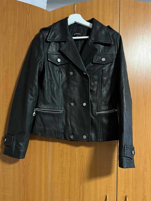 Geacă damă din piele negru – mărimea M