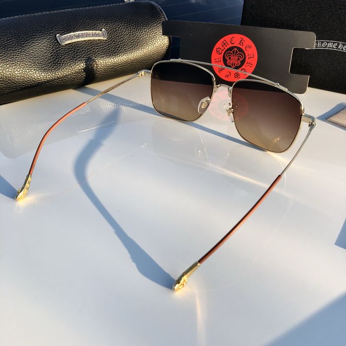 Ochelari Chrome Hearts maro