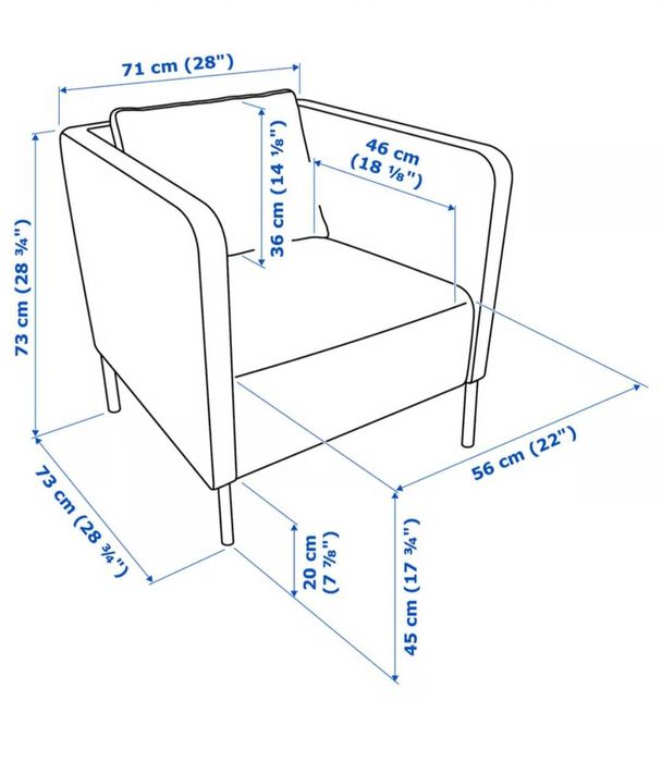 Ekero Fotoliu Ikea Ekero Skiftebo
