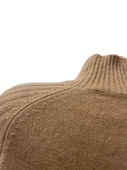 C&A размер S / M дамски кашмирен пуловер 100% КАШМИР кафяв Столче яка