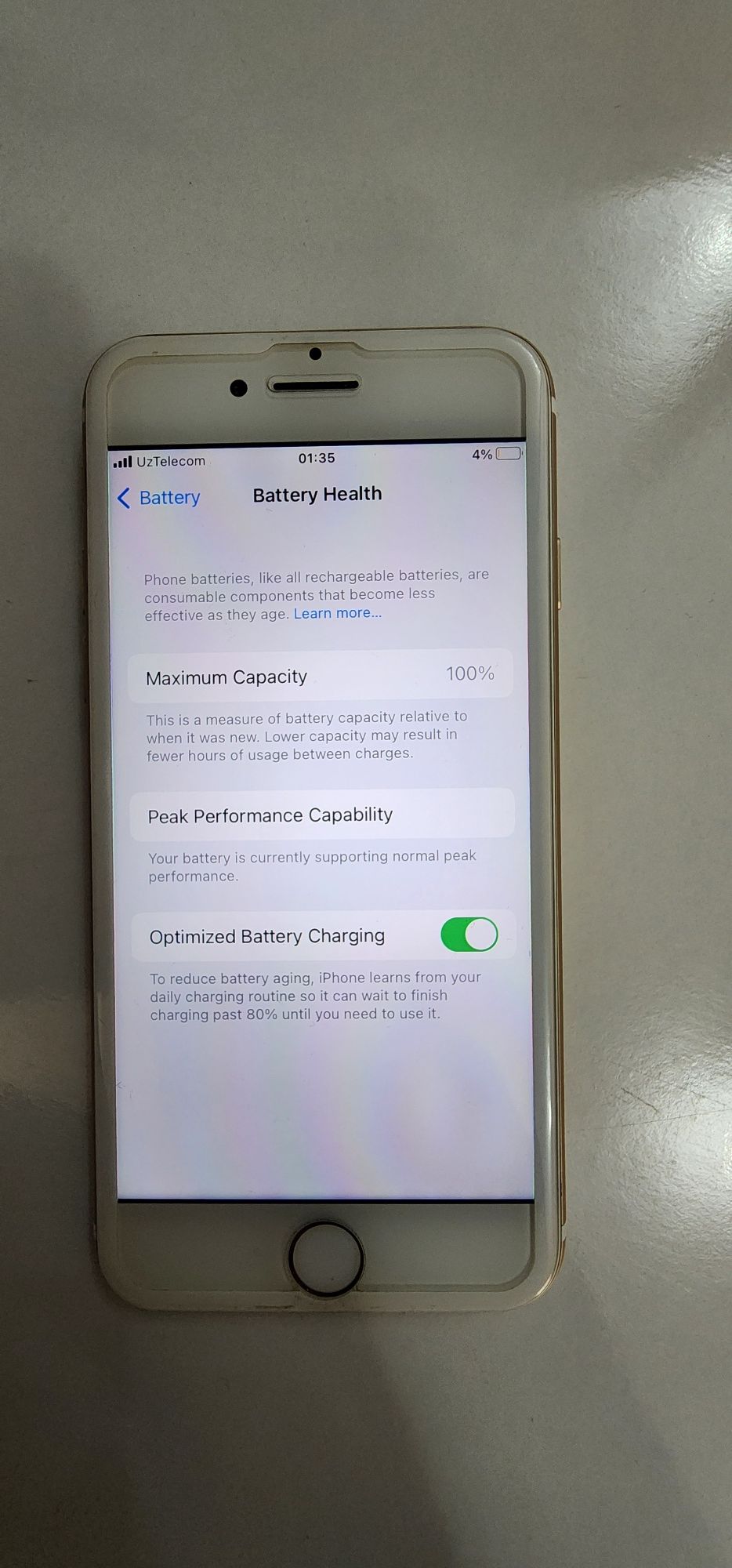 Iphone 7 Gold 128GB Ideal Akum 100% Xammayogi ishlidi