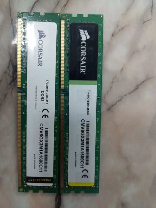 Памет за компютър 16GB (2x 8GB) Corsair  DDR3 1600 (PC3 12800)