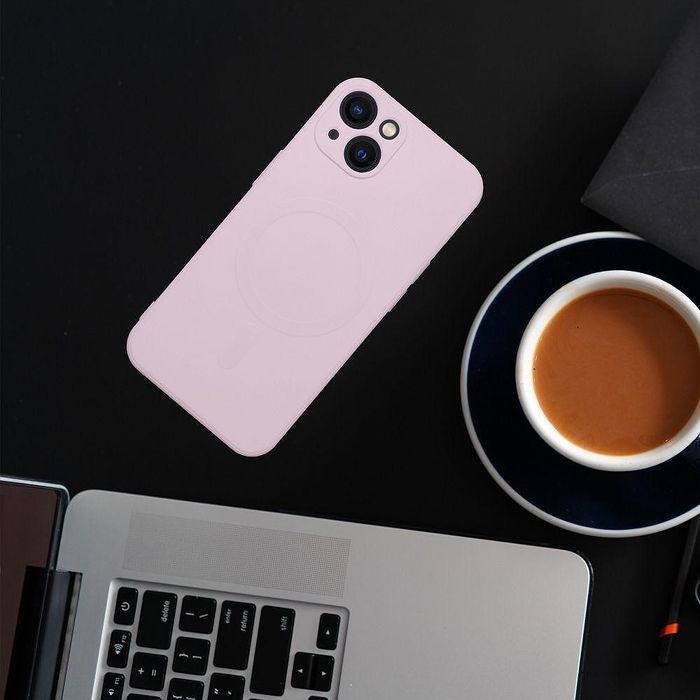 Silicone mag cover case compatible with magsafe for iphone 16 pro max