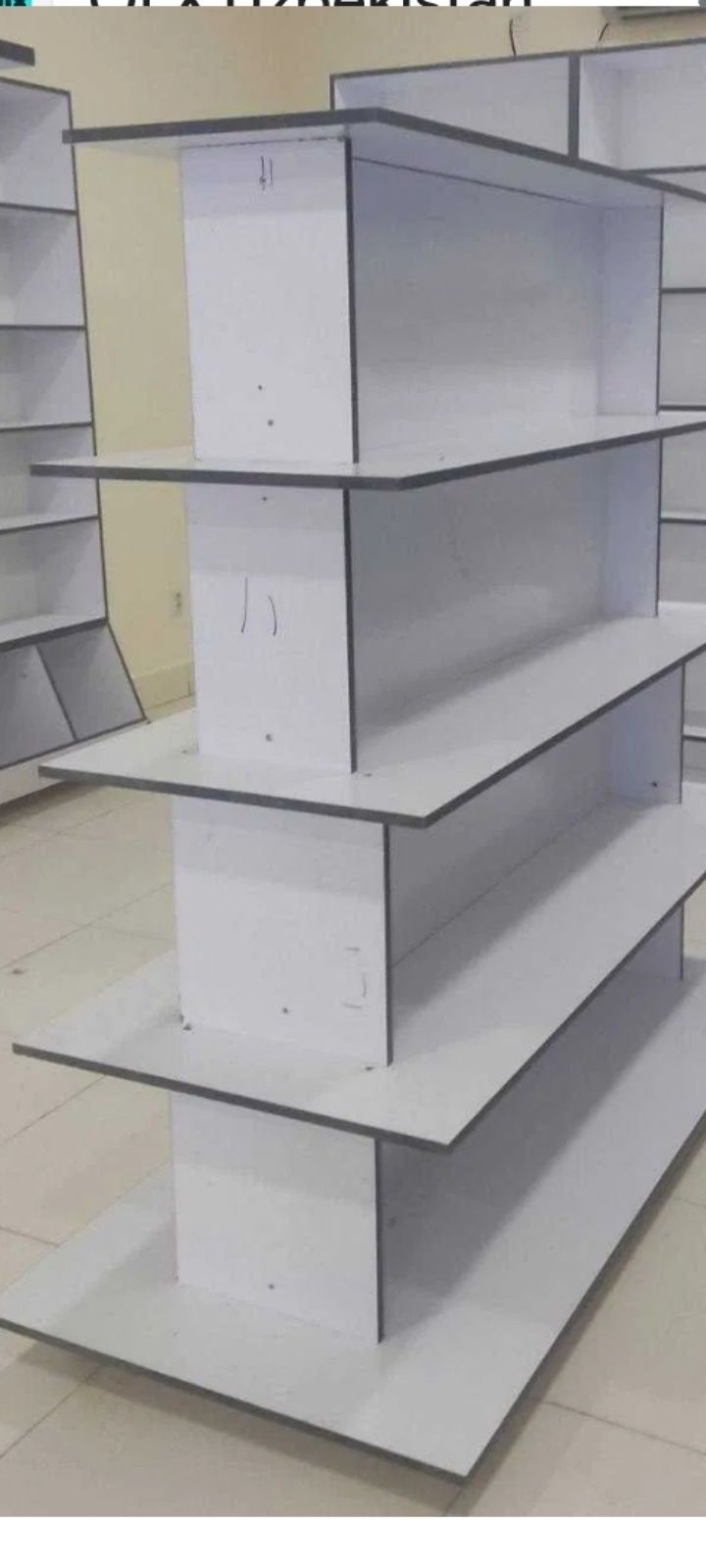 Mebel shkaf kupe dokonlar uchun polkalar