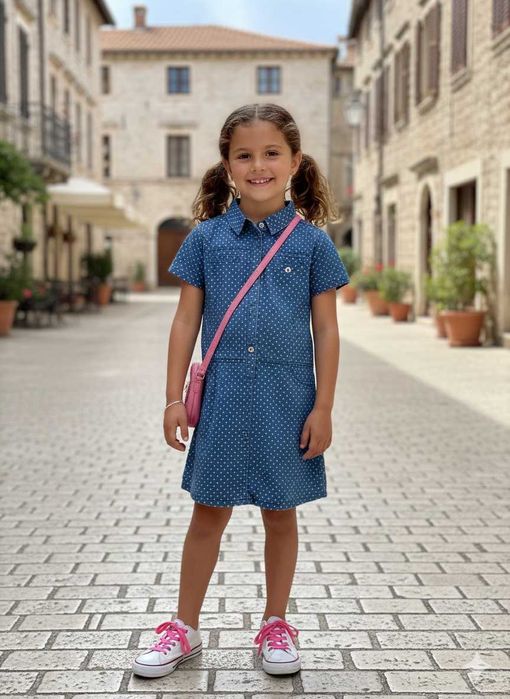 Новое джинсовое платье на девочку