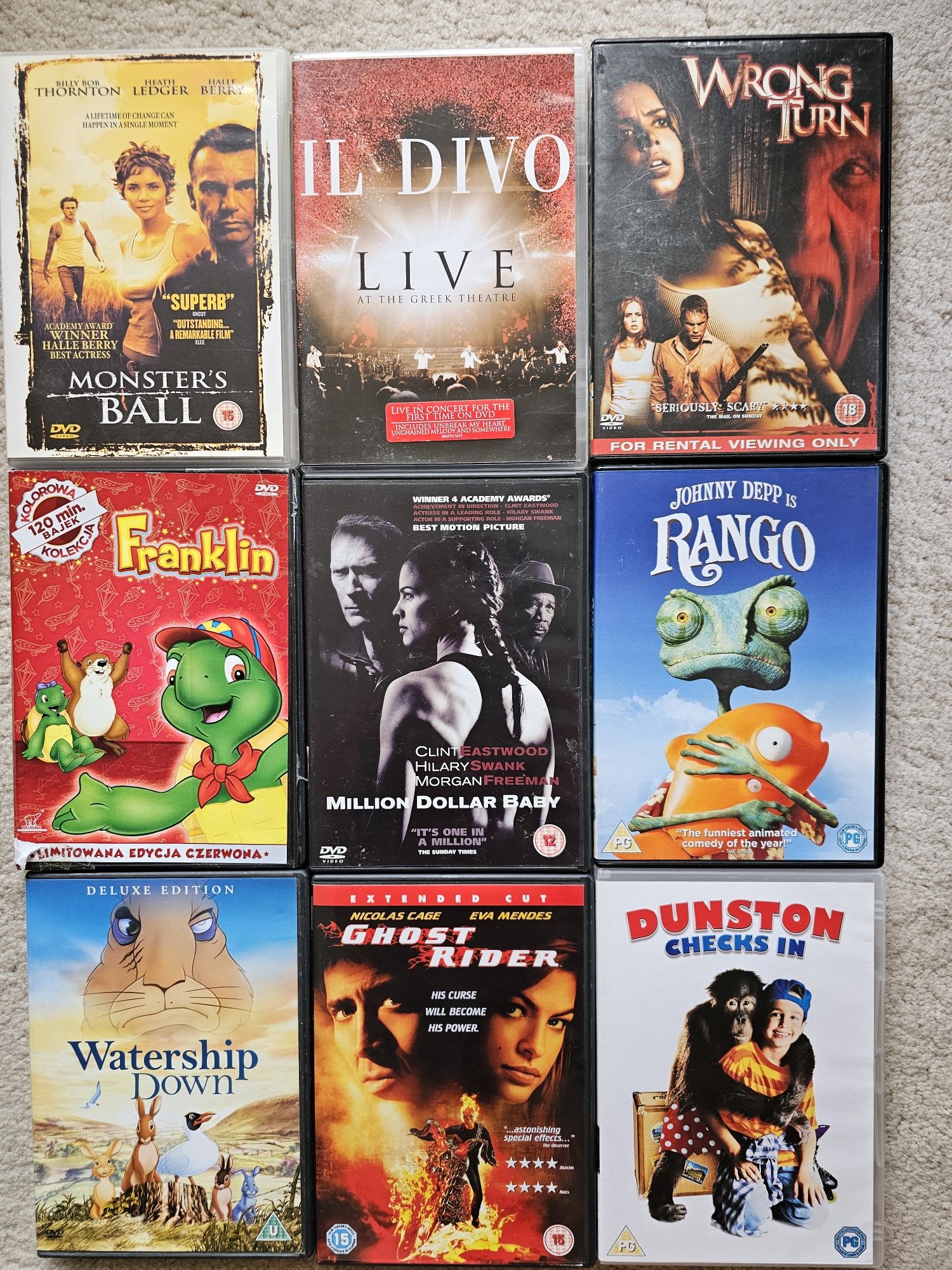 Оригинални DVD на Английски език от лична колекция