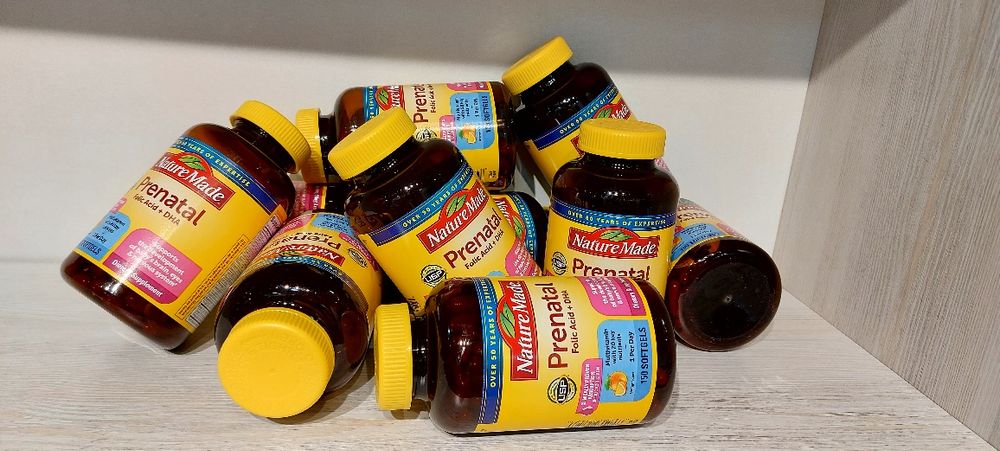 Витамины для беременных Nature Made prenatal. Xomilador ayollar uchun