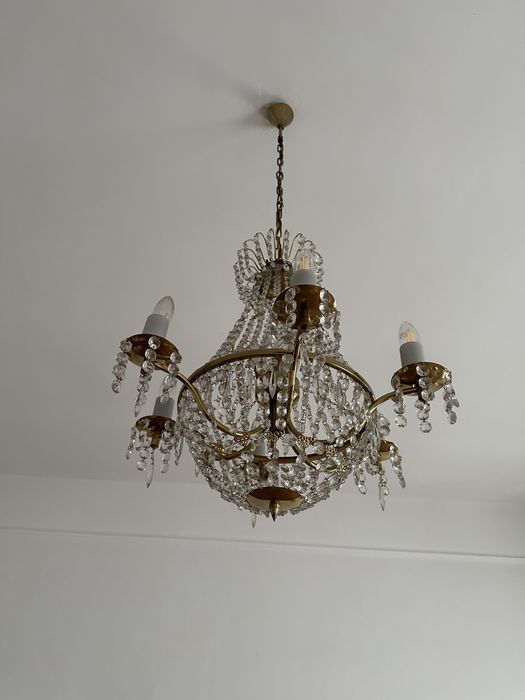 Candelabru si aplica cristal Boemia