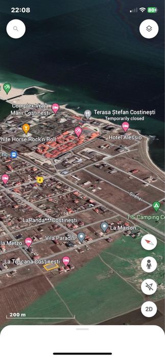 Teren intravilan Costinesti 1000 mp m2 m"2