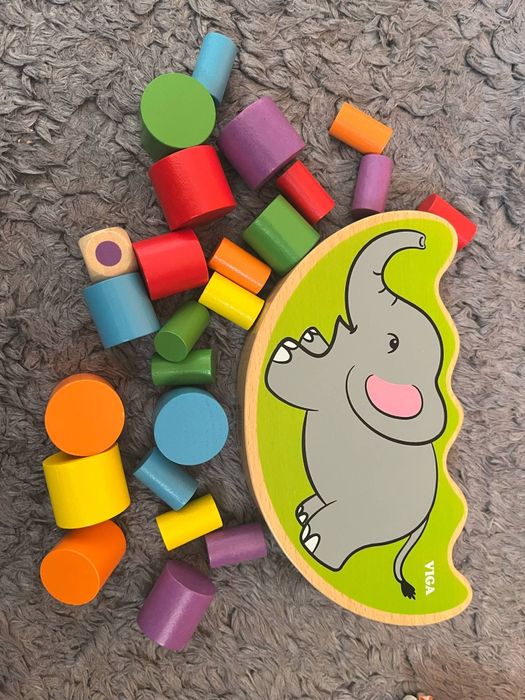 Дървена игра за баланс Viga - Слон