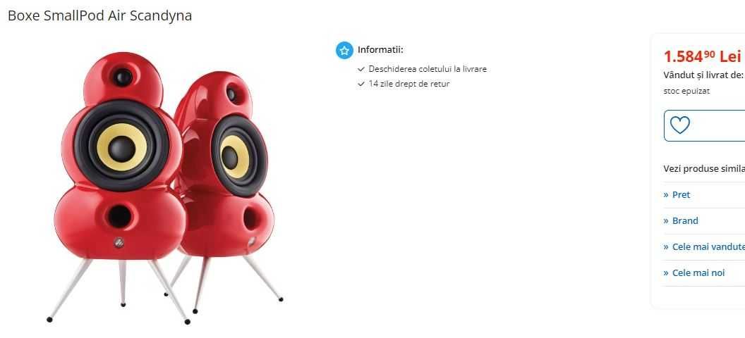 Scandyna SmallPod Airplay Boxe active + Bass Station sub activ