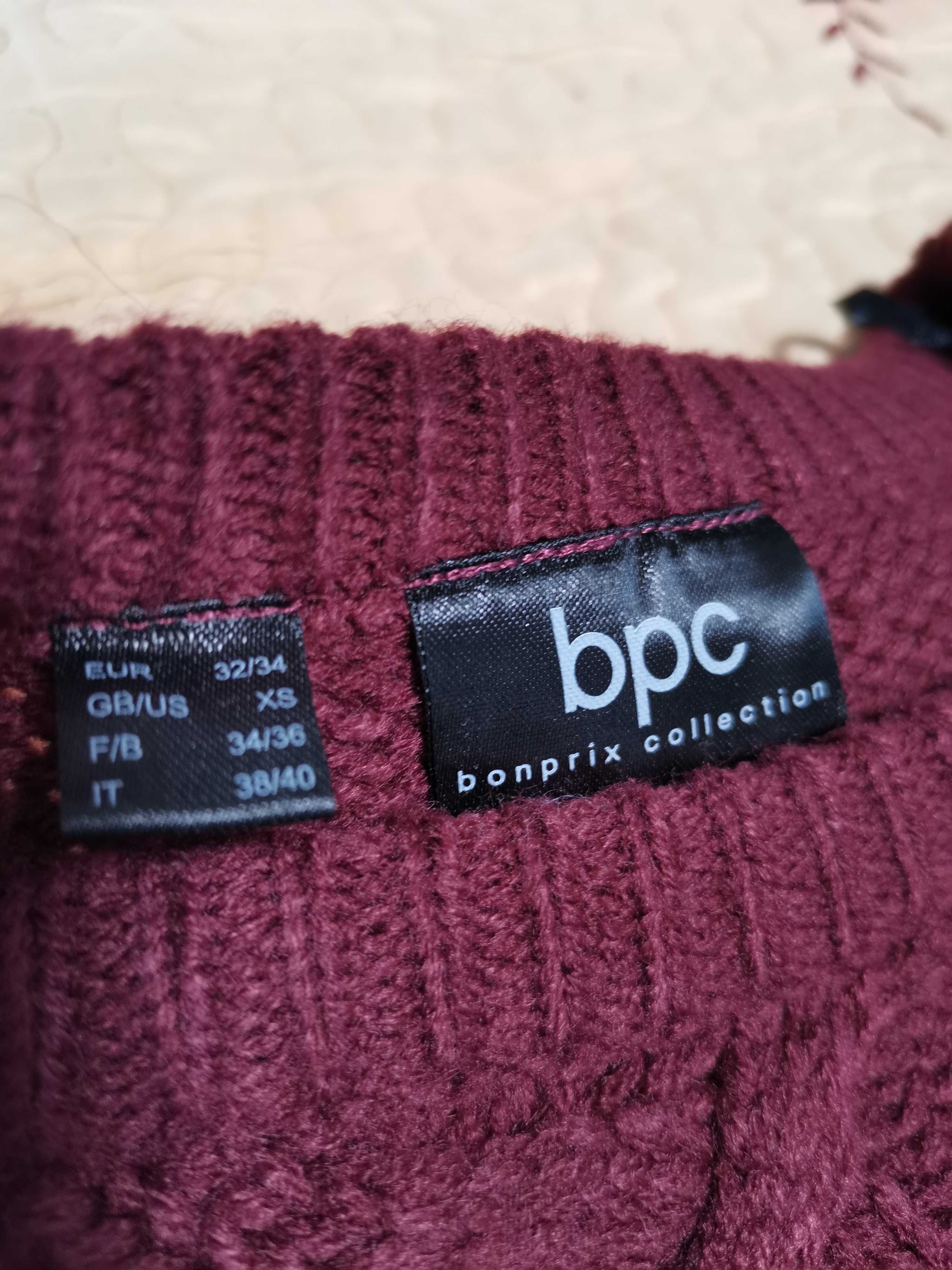 Rochie tricotata cu fermoar Bonprix