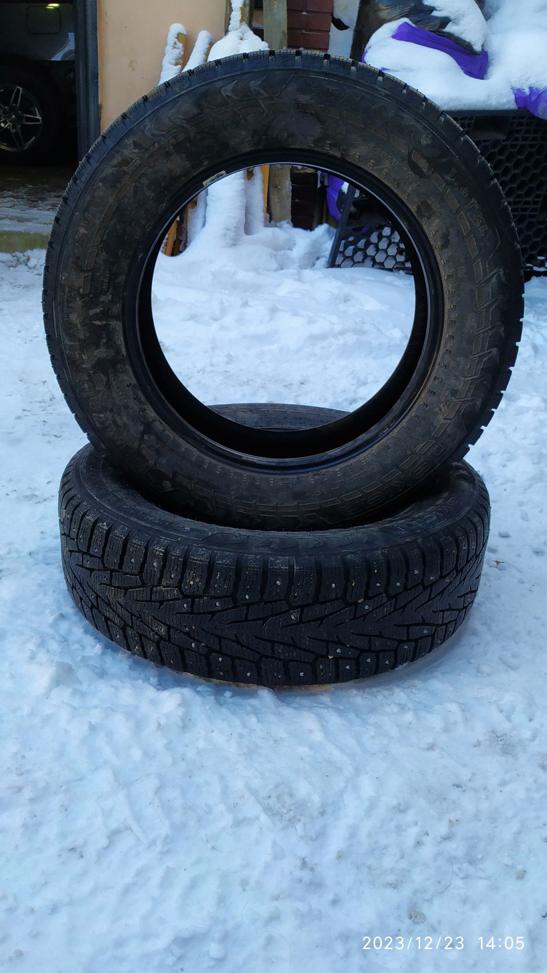 Продаю шины NOKIAN hakkapeliitta 7 SUV 225/65/R17  б/у