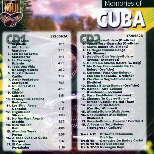 Set 2 CD sigilat original Memories Of Cuba